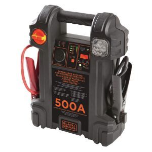 Arrancador portatil con batería + inflador  500 amp