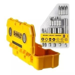 CAJA MAGNETICA DEWALT 15 ACCESORIOS