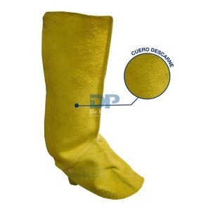 POLAINA CUERO DESCARNE AMARILLO