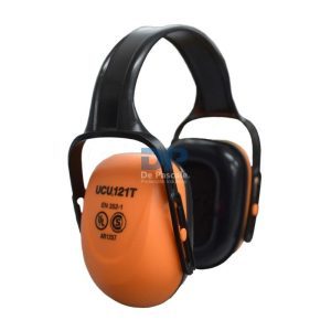 PROTECTOR AUDITIVO DE COPA TIPO VINCHA NARANJA FLUO